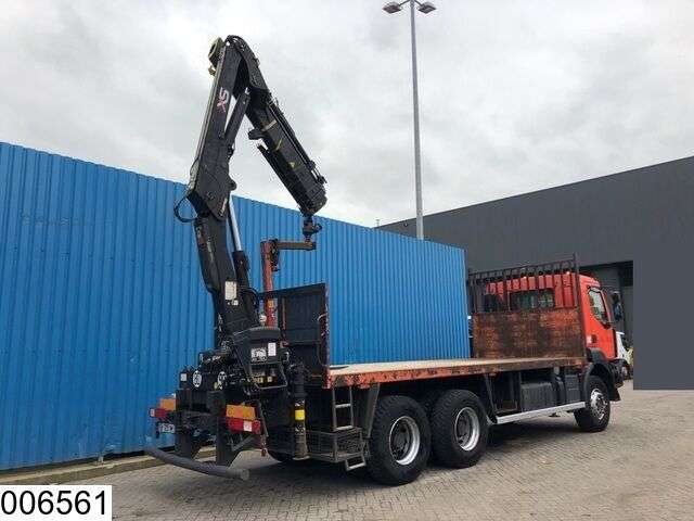 RENAULT Kerax 370 Dxi 6x4, Manual, Hiab crane, Remote, Steel suspension open laadbak vrachtwagen - Photo 2