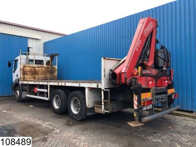 RENAULT Kerax 370 6x4, Fassi Crane, Remote, Steel suspension, Manual, Ai open laadbak vrachtwagen - Photo 3