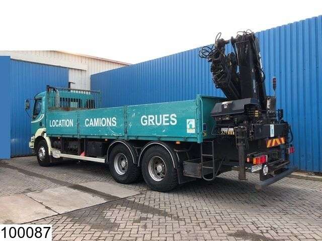RENAULT Kerax 370 6x4, Hiab crane 4x hydraulic extendable, Remote, Manua open laadbak vrachtwagen - Photo 4