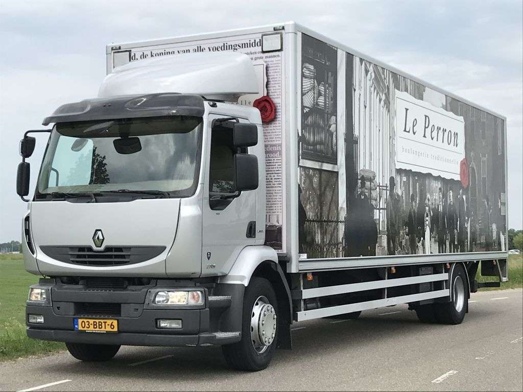 RENAULT RENAULT MIDLUM 18.270 EURO5. 2013. 920x250x250. 9000kg Laadvermo bakwagen