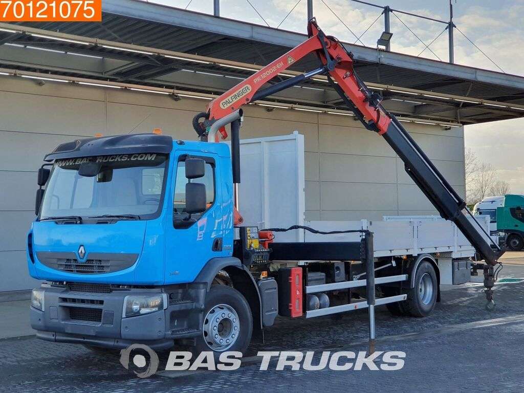 RENAULT Premium Lander 340 4X2 Crane Kran Euro 5 Palfinger PK12002-EH A open laadbak vrachtwagen - Photo 5