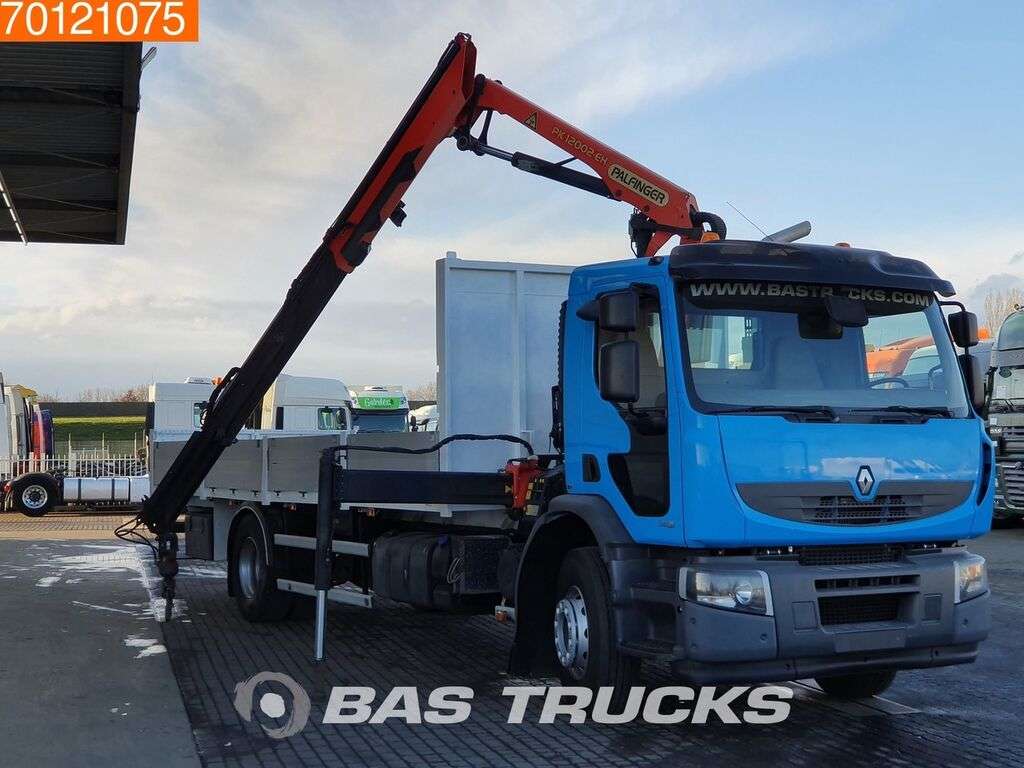 RENAULT Premium Lander 340 4X2 Crane Kran Euro 5 Palfinger PK12002-EH A open laadbak vrachtwagen - Photo 6